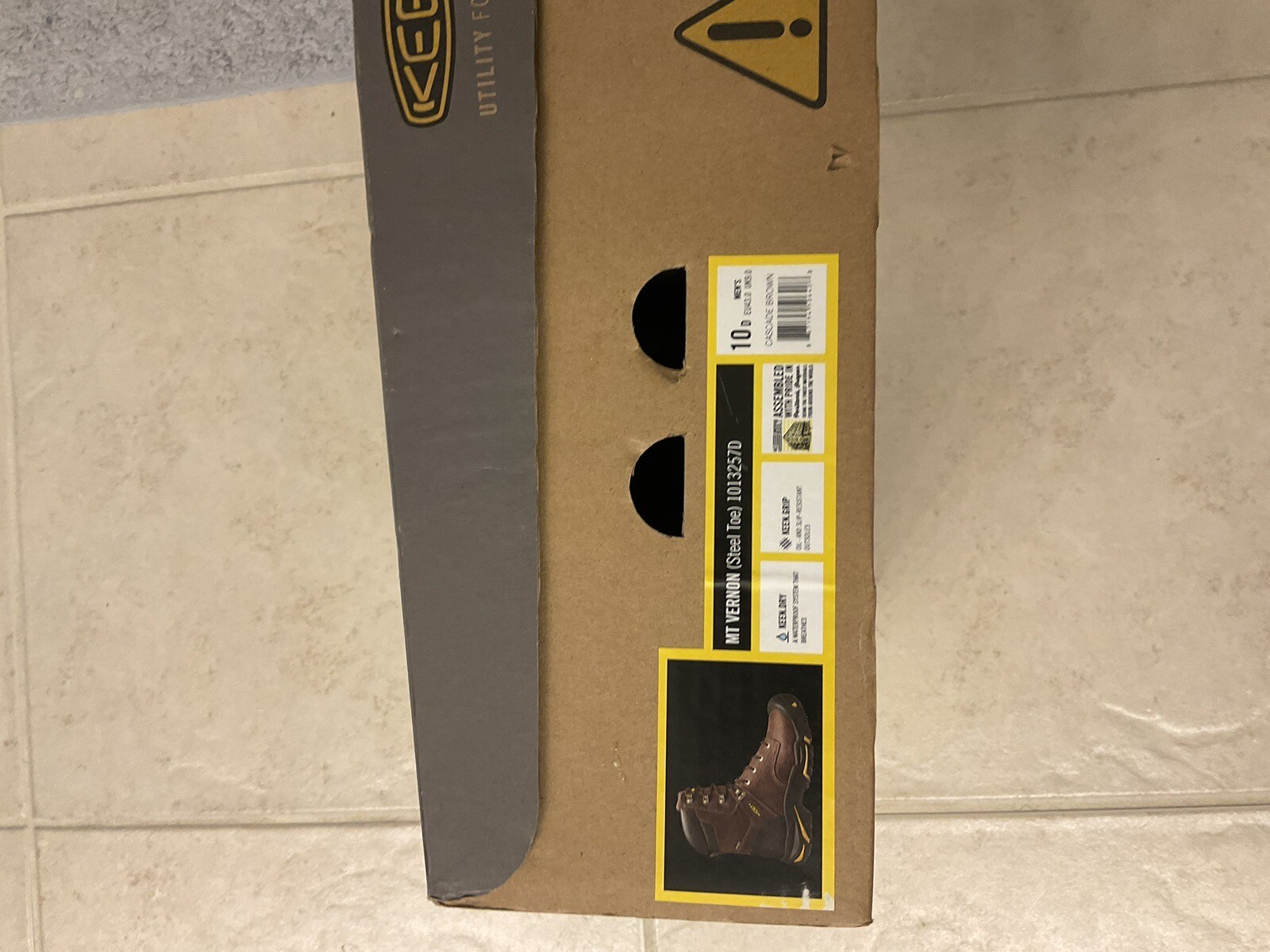 KEEN MT Vernon Size 10 D Waterproof Steel Toe Mens Work Boots eBay