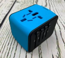 Universal Travel Power Adapter 4 USB Wall Charger 1 Universal AC Socket