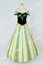 The Snow Queen Cosplay Princess Dress Anna fashion Halloween Costume