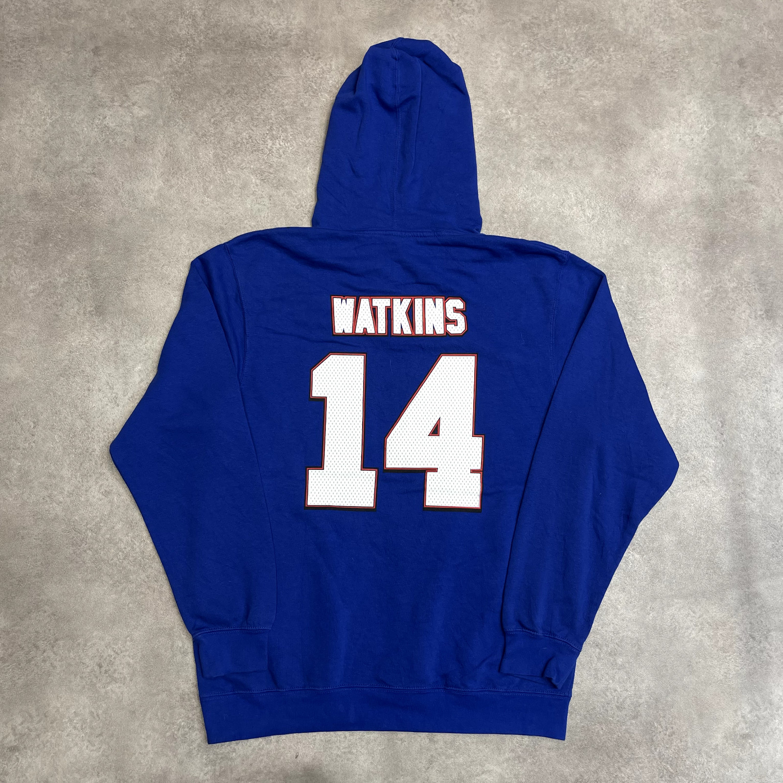 NFL Hoodie Mens Y2K Pull Over Buffalo BIlls Sports Sweatshirt, Blue, Large image 7