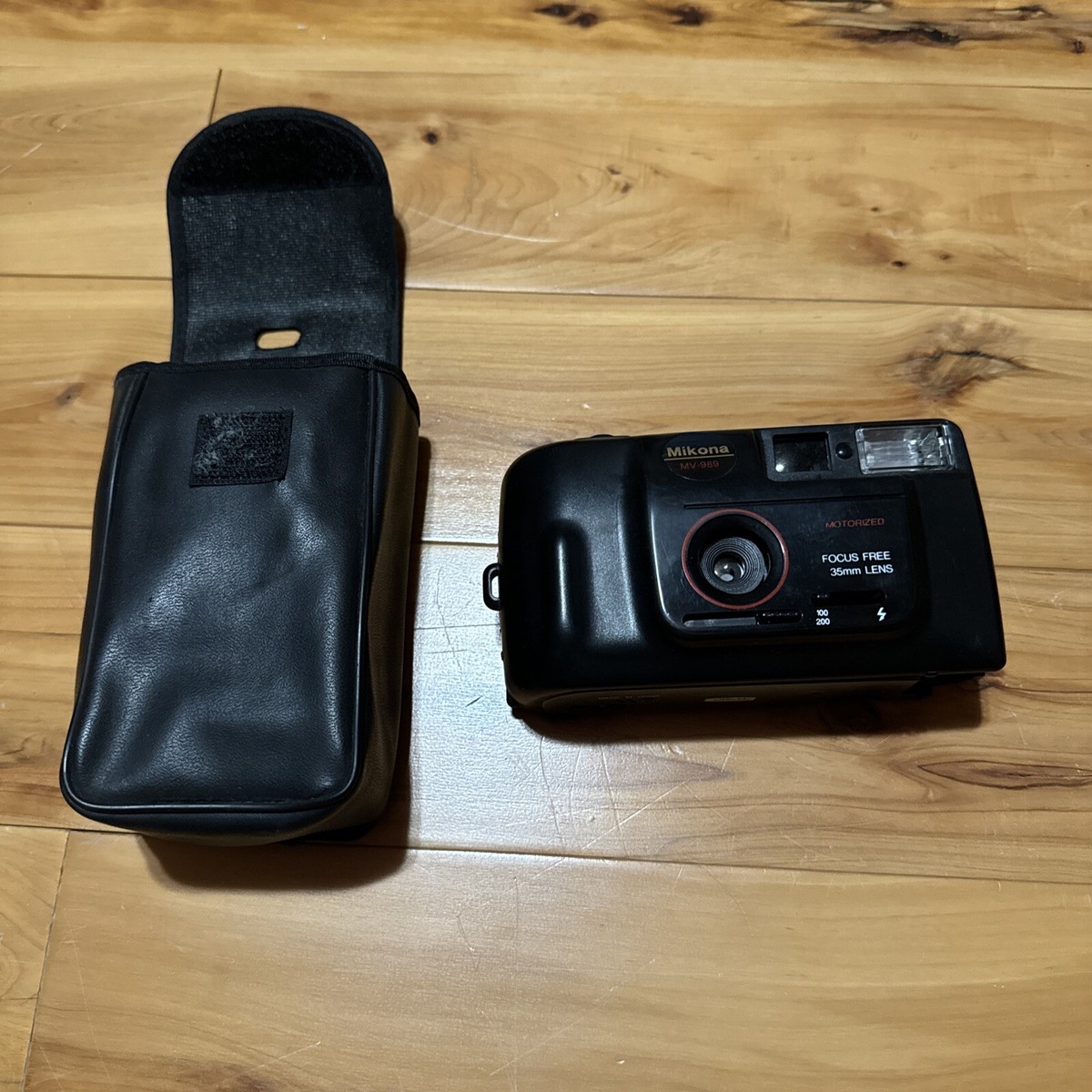 vintage Mikona MV-989 Camera Film 35mm Lens Focus Free Motorized