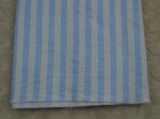 Cloud Island Blue White Stripe Baby Blanket Flannel Receiving Lovey