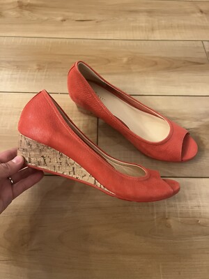 cole haan nike air peep toe wedge