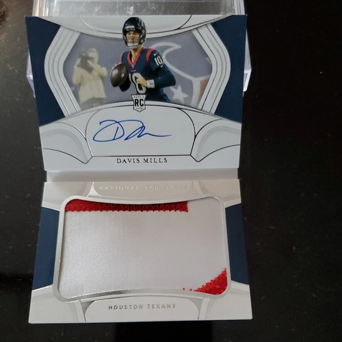 2021 National Treasures Rookie Jumbo Prime Signatures Davis Mills RPA 10/99