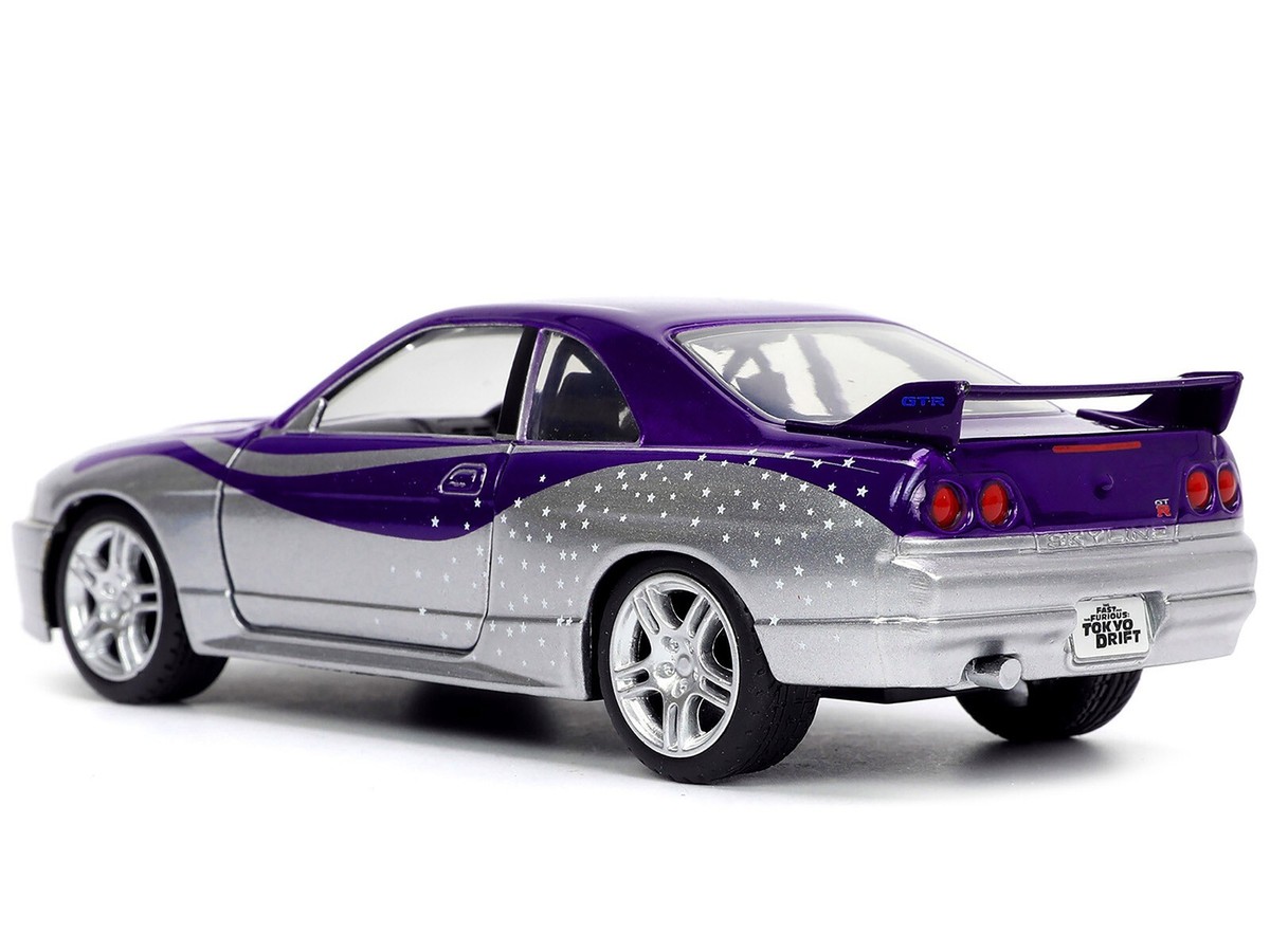 1995 NISSAN SKYLINE GT-R BCNR33 PURPLE & SILVER 