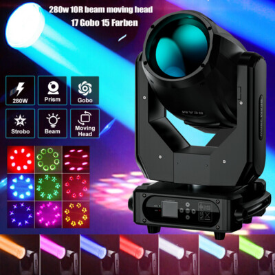 280W 10R Sharpy Beam Moving Head LED 17 Gobo 15 Farben Prisma DMX DJ Bühnenlicht
