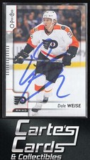 Dale Weise 2017-18 O-Pee-Chee #421 Philadelphia Flyers TTM/IP Signed Auto