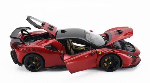 MODELLINO AUTO STATICO BURAGO FERRARI SF90XX STRADALE 2024 ROSSO SCALA 1/18 - Foto 3 di 12