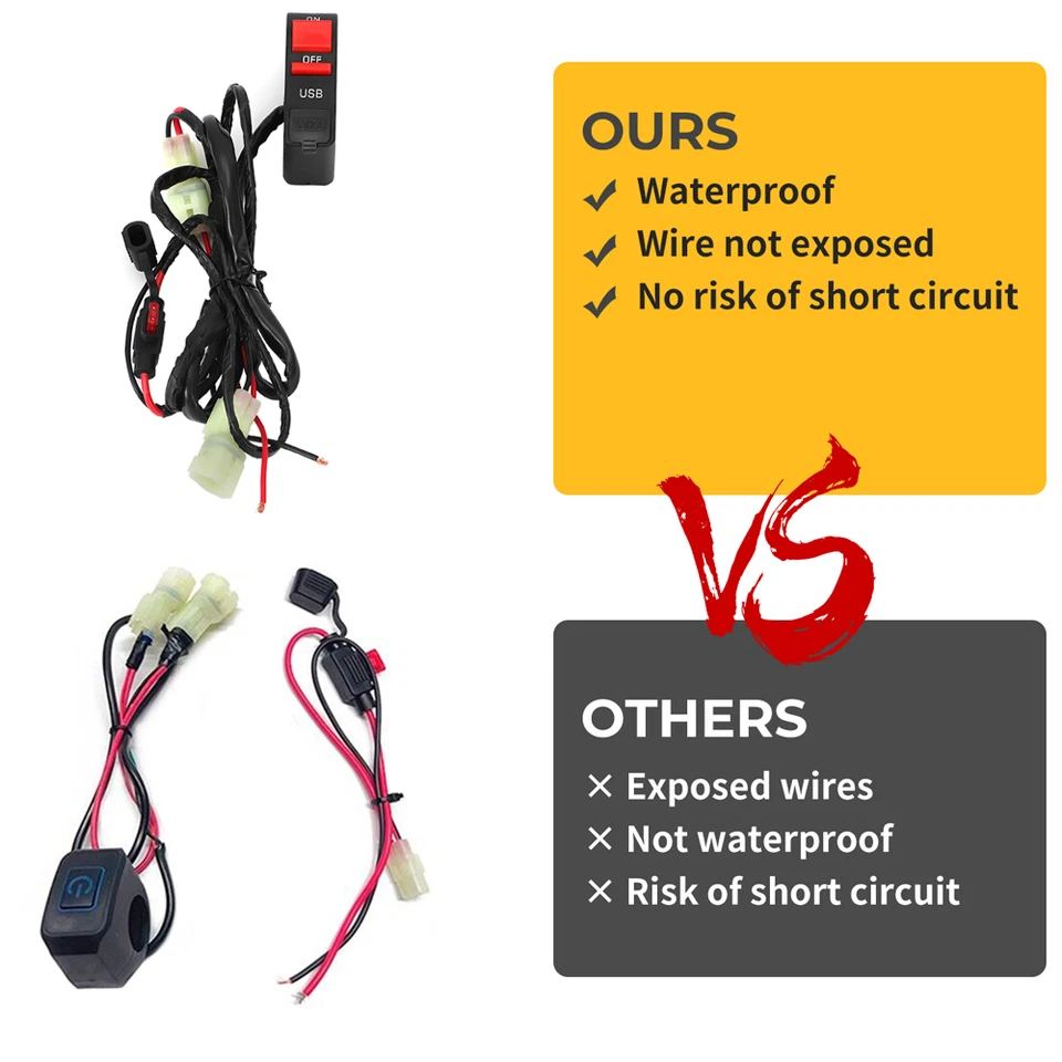 Kit de iluminación de barra de faros LED para Yamaha TTR125 TTR230 TTR50 PW50 TTR50E YZ450F Foto 2 de 4