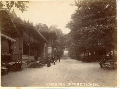 Germany, Bad Harzburg, Unter D. Eichen vintage albumen print.  alb print