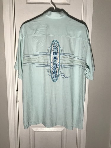 Tommy Bahama Silk  “paddle Boards To Find The Sand Bar Ride The Tide” MEN'S S