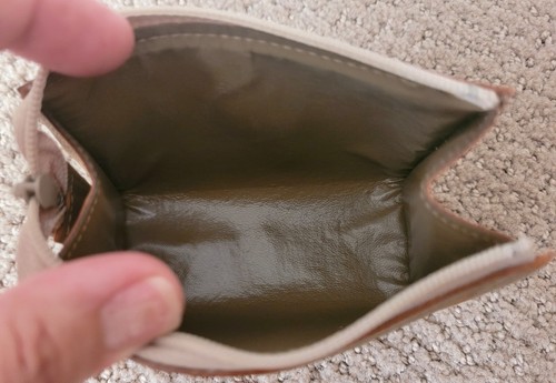 AUTENTICA YVES SAINT LAURENT YSL VINTAGE IN TELA E MONETA IN PELLE/CUSTODIA COSMETICA NUOVA CON ETICHETTE - Foto 8 di 12