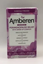 Amberen Advanced Perimenopause Relief Smart-B Complex 60 Capsules Exp 12/25