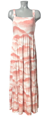 NEW SOMA WKND BALANCED CLAY SOFT JERSEY TRAPEZE MAXI BRA DRESS SIZE MEDIUM