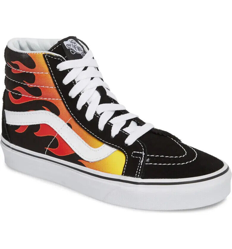 Vans Flame Sk8-Hi Reissue Men&#039;s Black Sneakers Shoes HS1683 | eBay