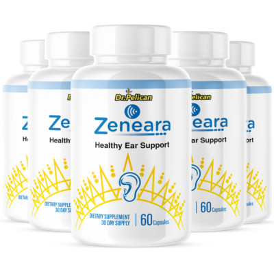Zeneara- Hearing Support- 5 Bottles- 300 Capsules