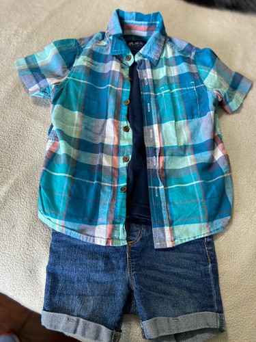 Boys size 4T- 3 piece summer outfit- Old Navy, The Children’s Place - 第 1/13 張圖片