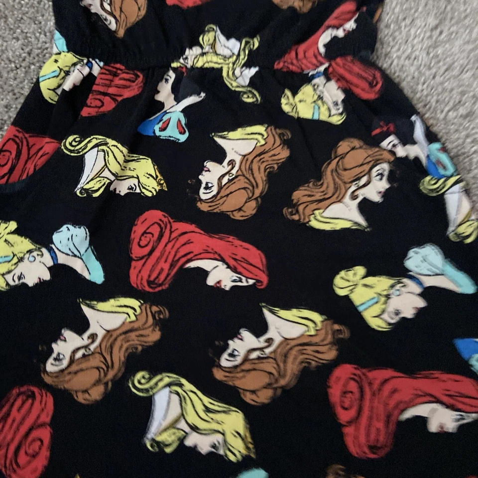 LulaRoe Disney девочек размер 4 Mae платье принцесса Ариэль Belle Золушка Белоснежка - Изображение 2 из 4