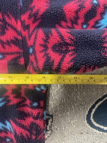 Patagonia Synchilla Fleece Jacket Pink Blue Aztec Youth Girls Size Large 12 - Picture 6 of 12