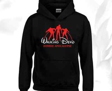 Image of Walking Dead Hoody Hoodie Black Mens Unisex Daryl Dixon Rick Grimes