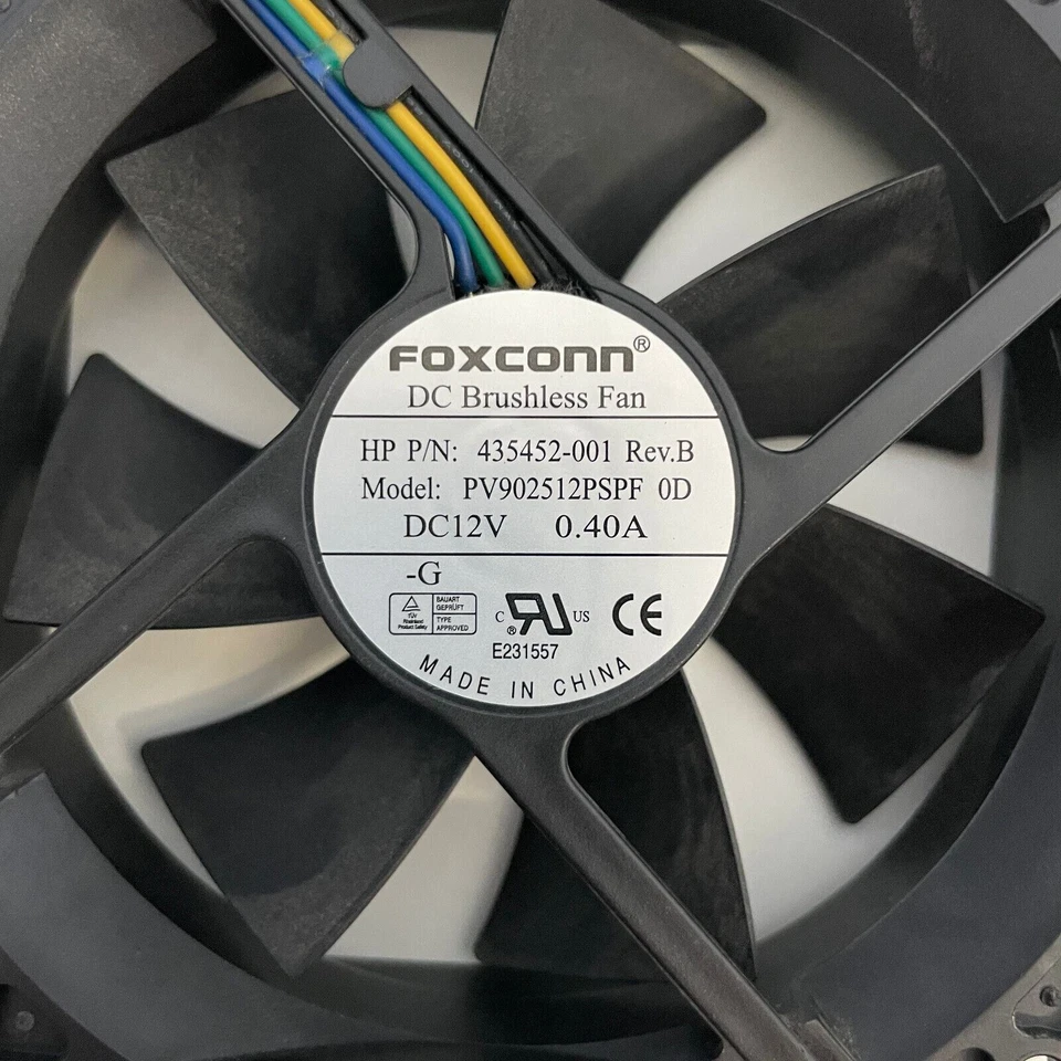 HP Compaq DC7700 Series Cooling Fan 90mm 4-Pin 12V 0.40A 435452-001 PV902512PSPF - Image 2 of 4