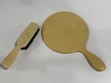 Pyralin Celluloid Dresser Vanity Set of 2 Ivory Tone 1920's