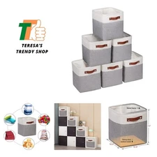 Fabric Storage Cubes Cube Storage Bins for Closet Organizers and Storage Shel...