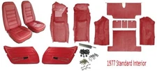 1977 Corvette Interior Package (Carpet Seat Covers and Kit and Door Panels) C3