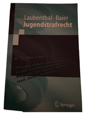 Jugendstrafrecht JGG Laubenthal Baier Springer Gesetzbuch Taschenbuch Deutsch