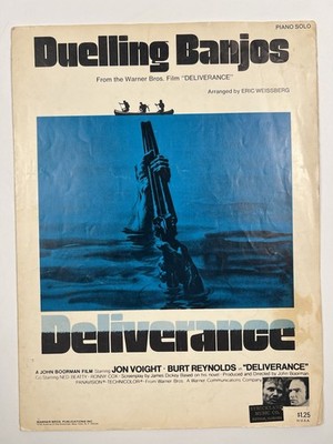 Vintage 1973 Duelling Banjos Deliverance Piano Solo Sheet Music Eric Weissberg