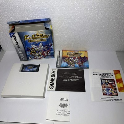Super Robot Taisen Original Generation (Gameboy Advance GBA) Complete + Reg Card
