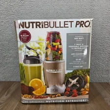 NutriBullet Pro 900 Watt Nutrient Extractor 9 Piece Set Colossal Cup Open Box