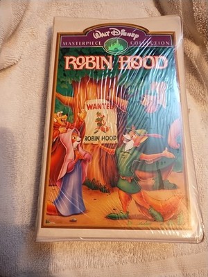 Walt Disney Robin Hood V H S Tape Masterpiece Collection Unopened 