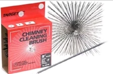 Target 8" Round Wire Chimney Cleaning Brush For Ceramic Flues & Chimneys 30800
