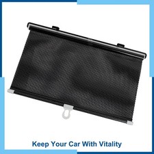 Black Retractable Vehicle Curtain Window Roller Sun Shade Protector Black Retractable Vehicle Curtain Window Roller Sun Shade Protector