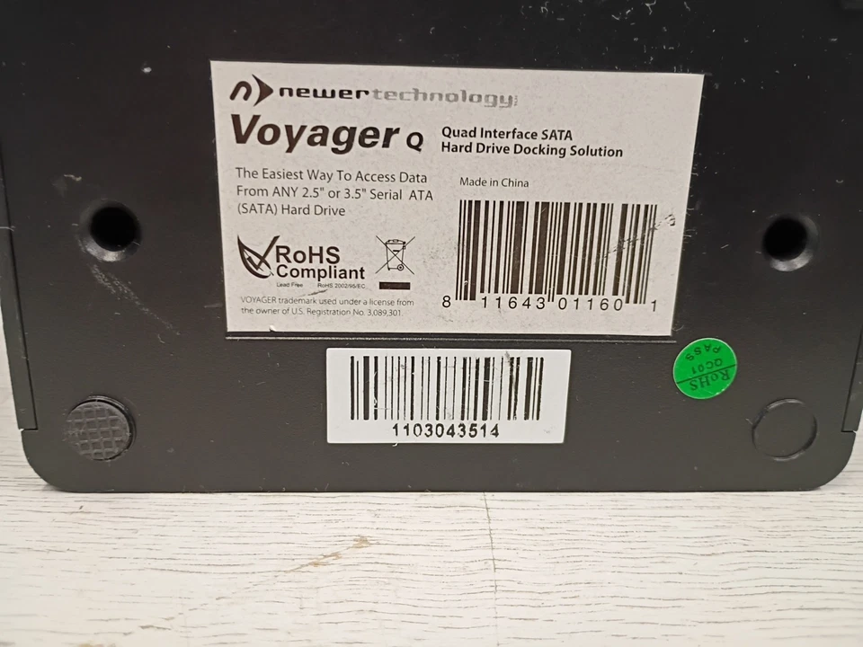 Newertech Voyager Q SATA Drive Dock Docking Station External HD technology - Image 2 of 4