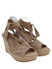 GUESS Wedges Sandaletten Damen Sandaletten Gr. DE 40 braun Casual-Look