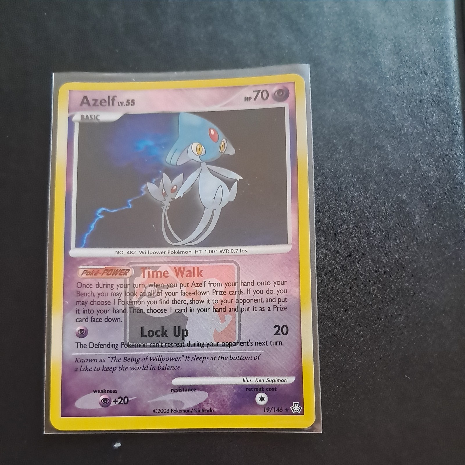 Pokemon - Azelf - 19/146 - Legends Awakened - Reverse Holo - League Promo - NM