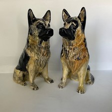 German Shepherd Dog salt and pepper shaker set.Large size.Made in UK.