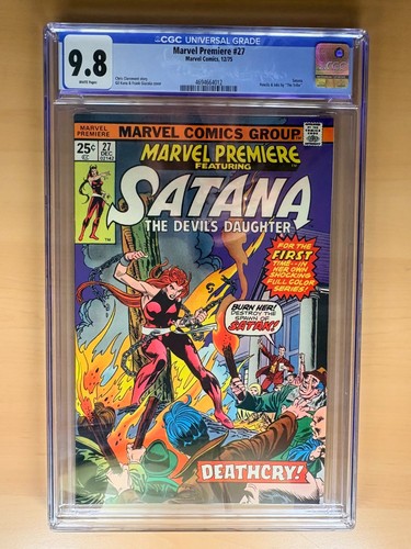 Marvel Premiere #27 CGC 9.8 GRADED 1st solo issue of Satana! Marvel Comics 1975