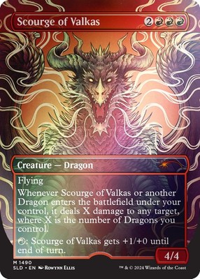 Scourge of Valkas (Rainbow Foil) #1490 (NM) Secret Lair Drop Series (SLD) MTG