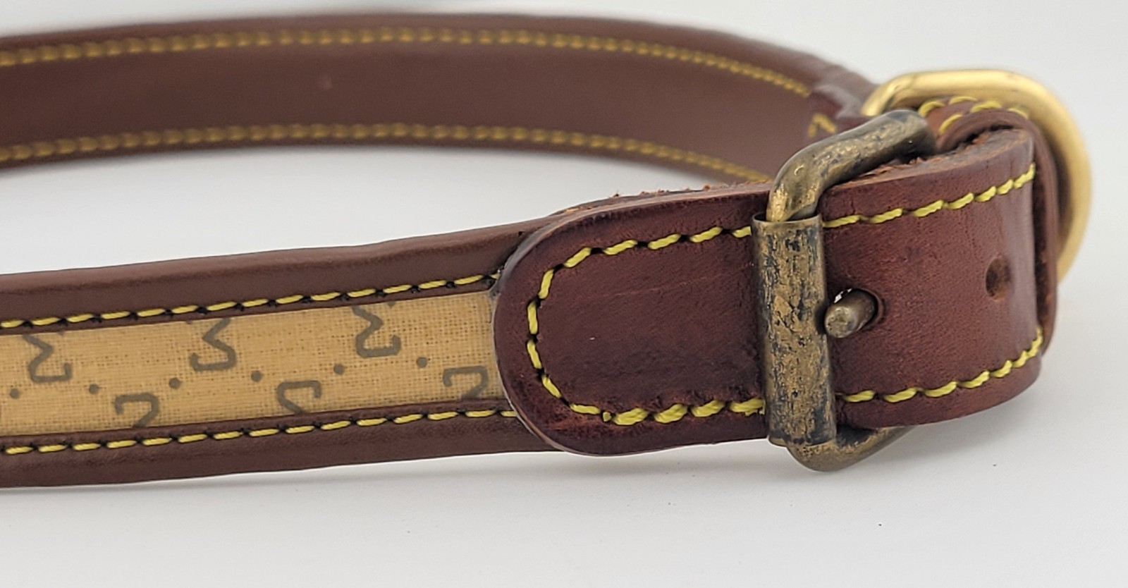 Flat Tan Signature Collar Adjusts 20" to 21.5" by La Cinopelco Italian Leather - $19.99 - Thumbnail 4