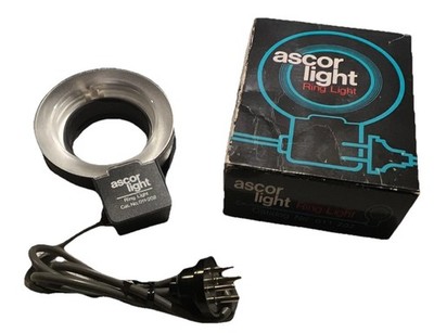Ascor Light Ring Light 011-202, Fits 52mm Thread, For Auto 1600, Shadowless