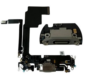 ORG Original USB-Ladeanschluss, ausgebaut aus einem iPhone 15 Pro (Naturfarben)