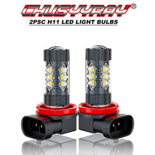 2X ERROR FREE H11 YELLOW LED FRONT FOG SPOT LAMP LIGHT BULBS HIGH POWER XENON