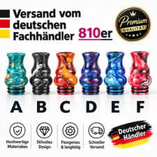 DripTip 810er Mundst&uuml;ck Verdampfer e-zigarette Resin Drip Tip 810 Edel Top