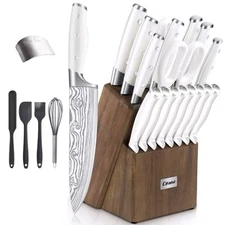 Cifaisi 23 PCS Kitchen Knife Set with Block