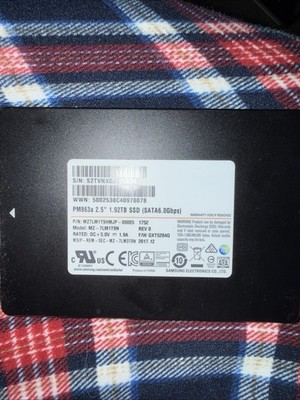Samsung MZ7LM1T9N 25 SATA SSD Drive 192TB 60Gbps PM863a G2U