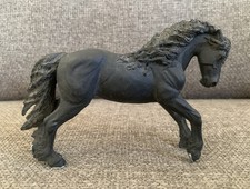 Schleich Black Friesian Stallion Model Horse Figure Retired 2005