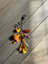 ADORABLE PATITOS DE GOMA HECHOS A MANO LLAVE MONEDERO ENCANTO DISCO BOLAS POMPÓN PATO APAGADO
